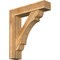 Ekena Millwork Olympic Block Rough Sawn Bracket w/ Offset Brace, Western Red Cedar, 8"W x 36"D x 40"H BKT0806X36X40OLY05RWR - alternate 1
